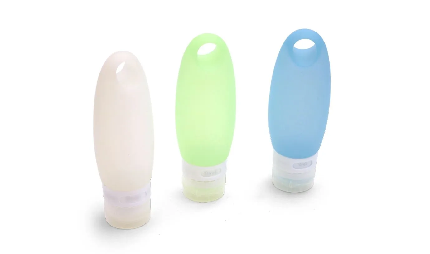 3 Pack Silicone Bottles