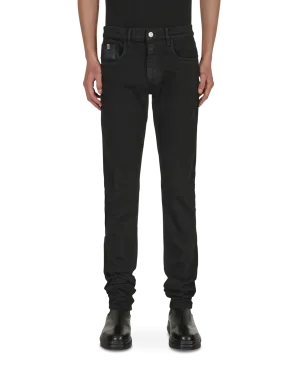 6 Pocket Skinny Denim Pants Black Men's sweatshirt