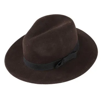 Adams Plain Wool Fedora Hat