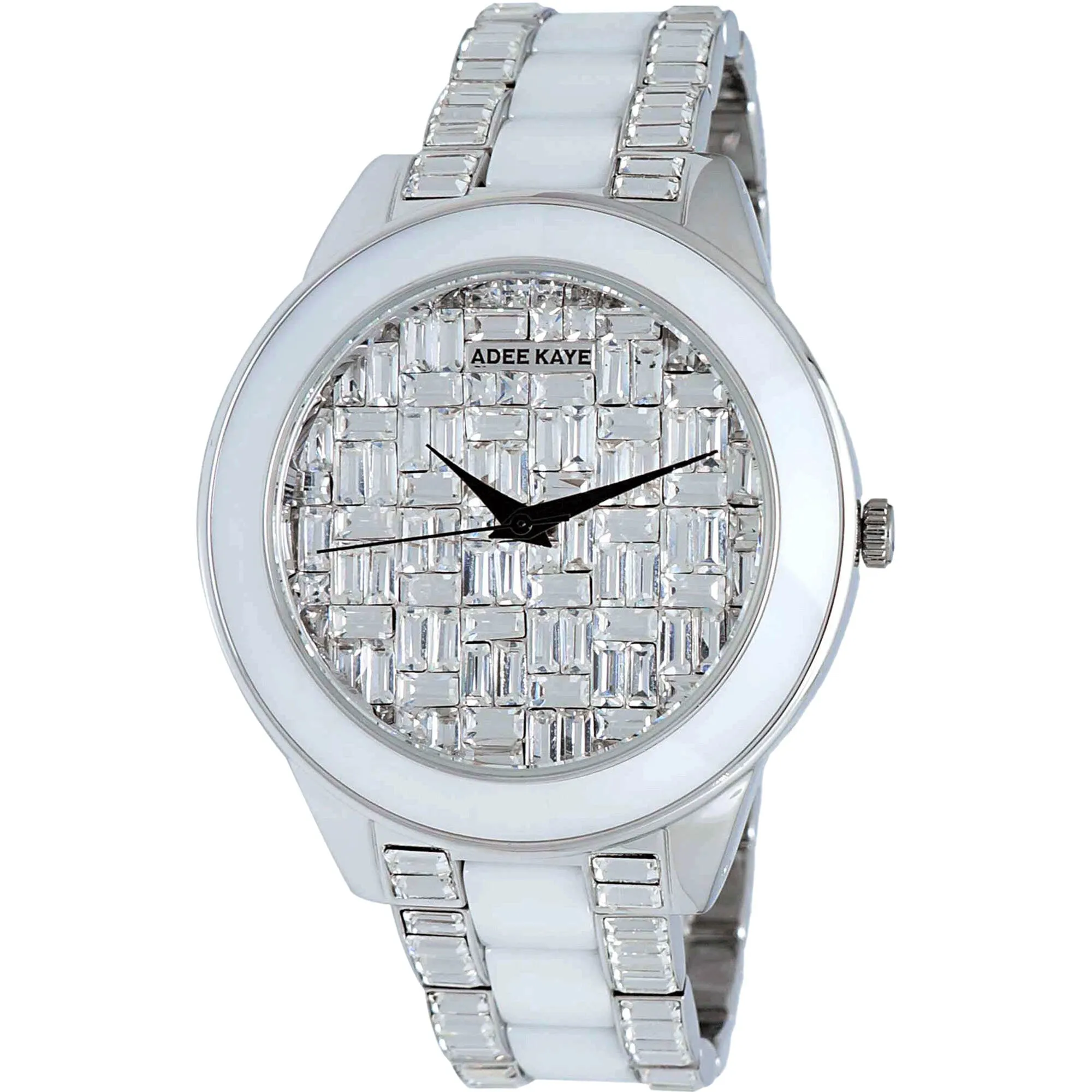Adee Kaye Women's Watch - Venice Quartz White and Silver Bracelet Crystal | AK8787 Luxury Quartz Watch Quartz Watch Sale