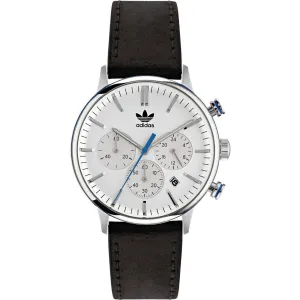 Adidas Men's Watch - Originals Chrono White Dial Black Leather Strap | AOSY22011 Luxury Quartz Watch Quartz Watch Sale
