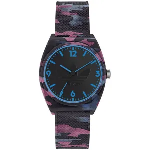 Adidas Men's Watch - Originals Quartz Black, Pink and Blue Rubber Strap | AOST22569 Luxury Quartz Watch Quartz Watch Sale
