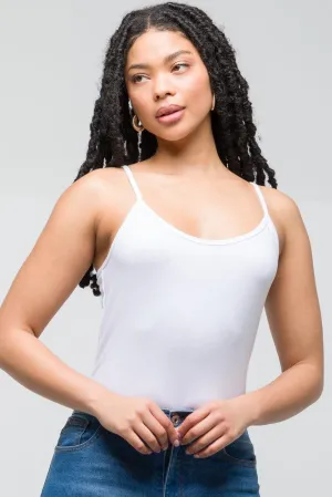 Adjustable Strap Cami White,women t-shirt cotton,women t-shirt top,boutique women's clothing