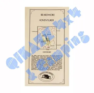 Adventurer Maps - Beardmore - The Ghost Town Series camp map guide sale waterproof hiking map topographic camping map