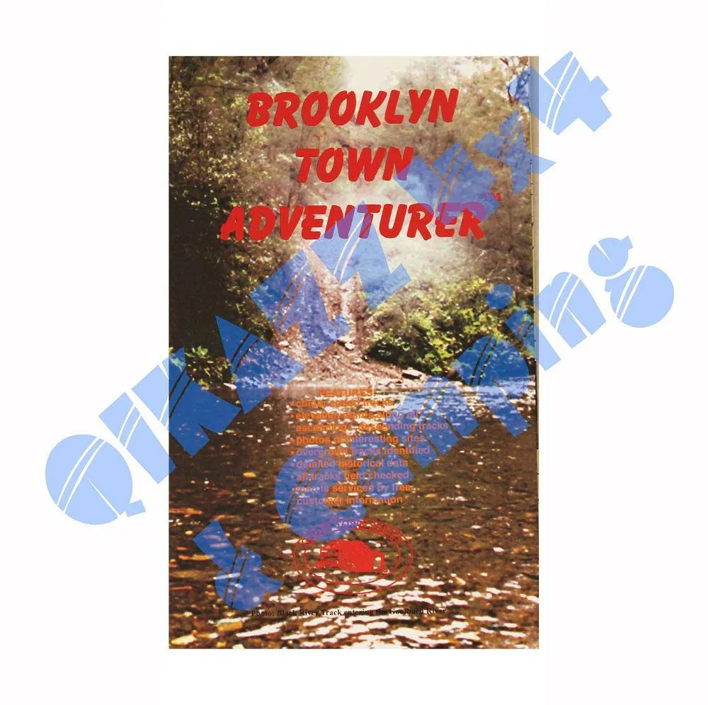 Adventurer Maps - Brooklyn Town - The Ghost Town Series camp map guide sale waterproof hiking map topographic camping map