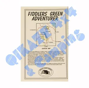 Adventurer Maps - Fiddlers Green - The Ghost Town Series camp map guide sale waterproof hiking map topographic camping map