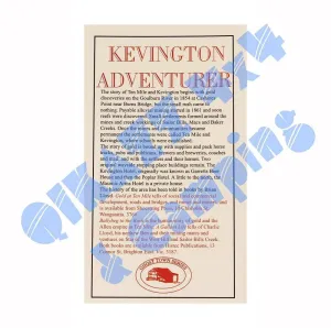 Adventurer Maps - Kevington - The Ghost Town Series camp map guide sale waterproof hiking map topographic camping map