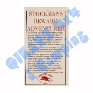 Adventurer Maps - Stockmans Reward - The Ghost Town Series camp map guide sale waterproof hiking map topographic camping map