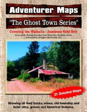Adventurer Maps  - The Ghost Town Series - A3 Large Format camp map guide sale waterproof hiking map topographic camping map
