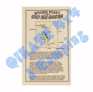 Adventurer Maps - Woods Point / Gooleys Creek - The Ghost Town Series camp map guide sale waterproof hiking map topographic camping map