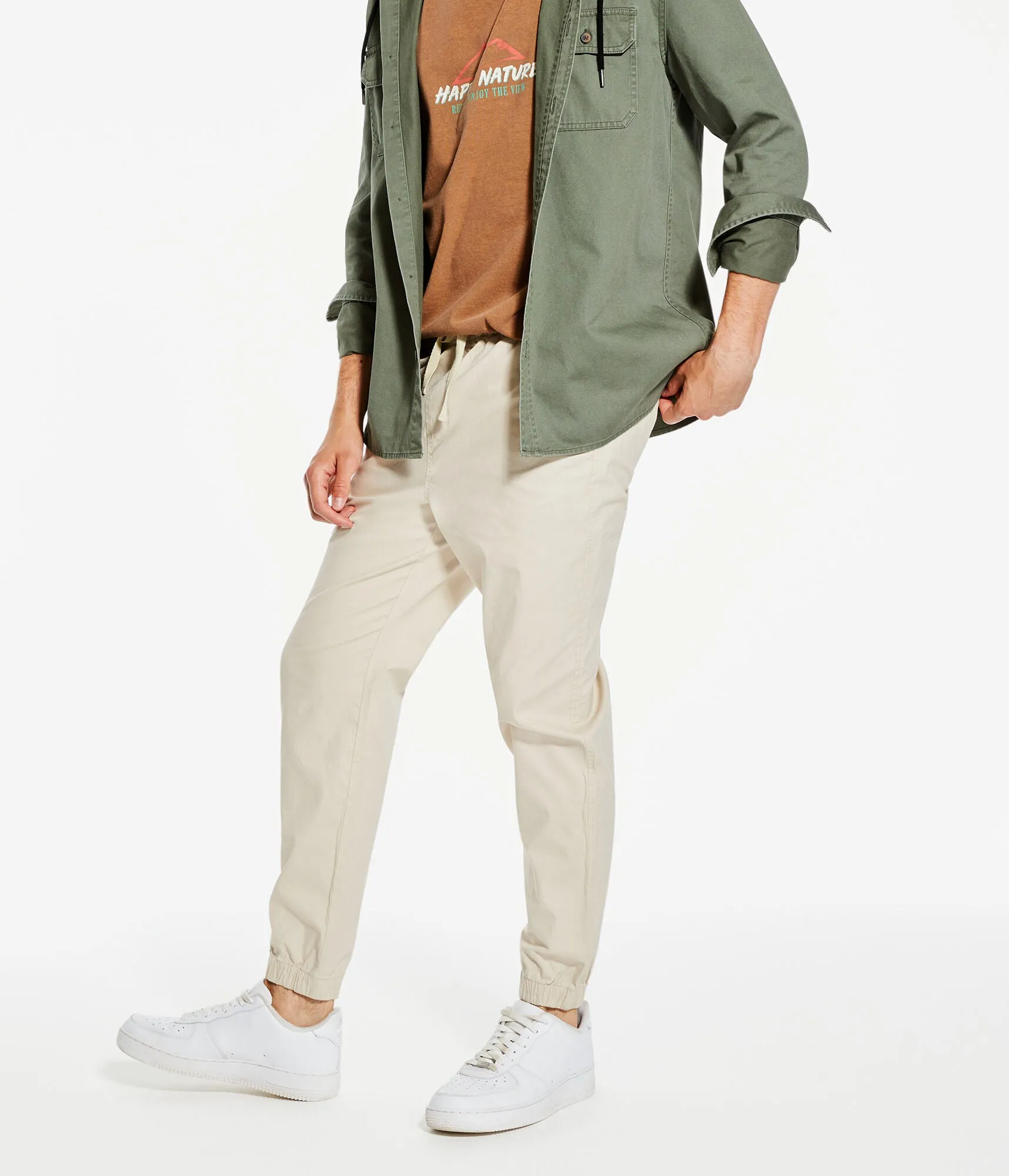 Pantalons de jogging en sergé extensible pour hommes Aeropostale