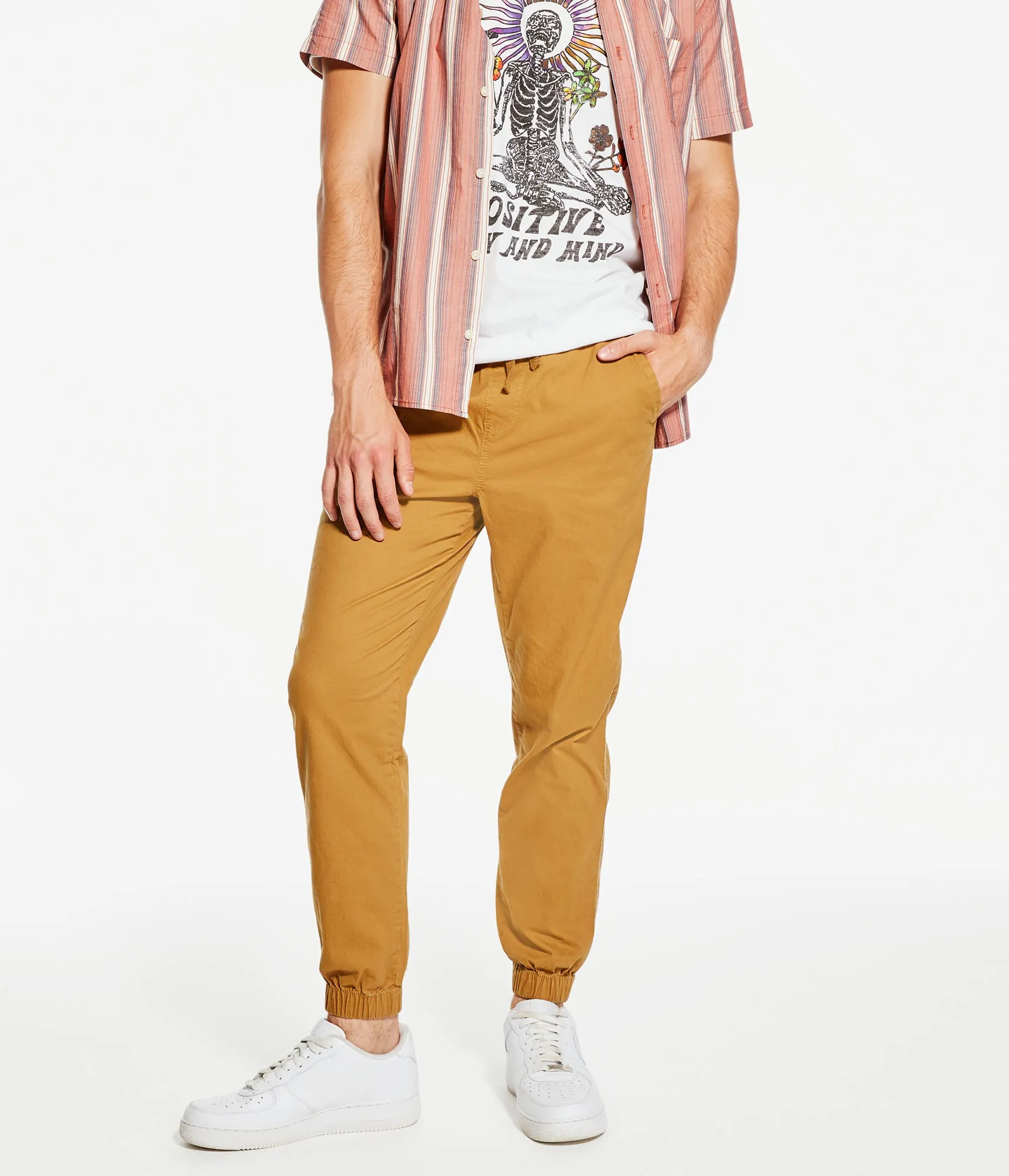 Pantalons de jogging en sergé extensible pour hommes Aeropostale