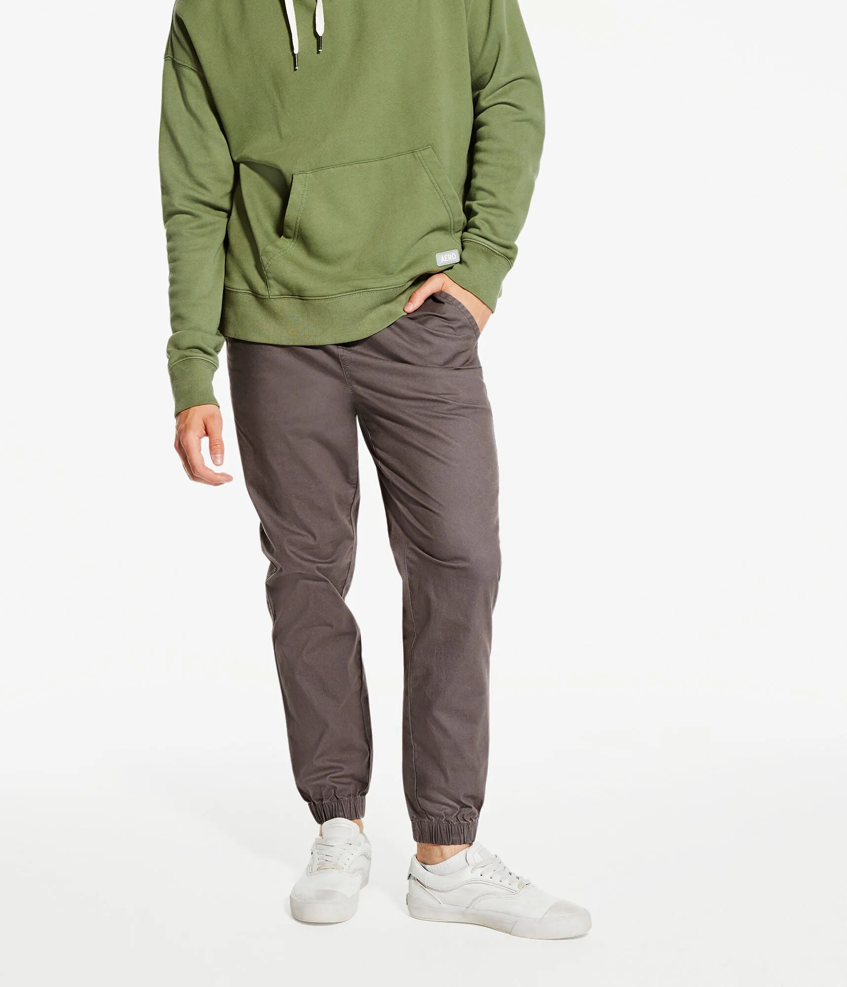 Pantalons de jogging en sergé extensible pour hommes Aeropostale