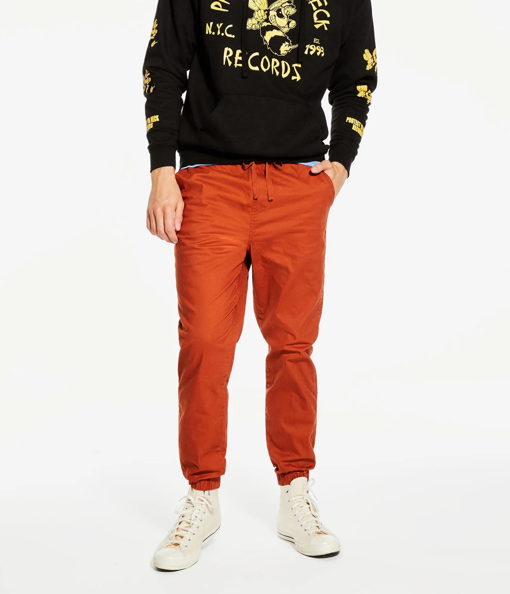 Pantalons de jogging en sergé extensible pour hommes Aeropostale