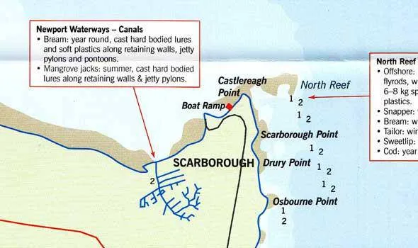 AFN Moreton Bay Fishing Map