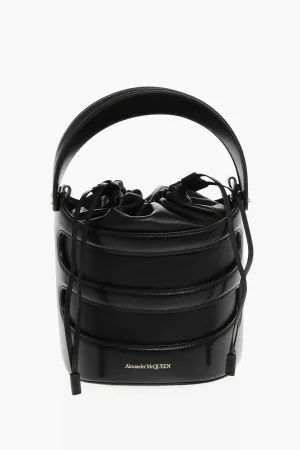 Alexander Mcqueen Leather The Rise Bucket Bag With Removable Shoulder Strap stylish bucket bags
