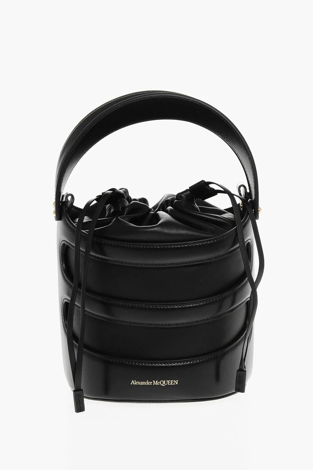 Alexander Mcqueen Leather The Rise Bucket Bag With Removable Shoulder Strap stylish bucket bags