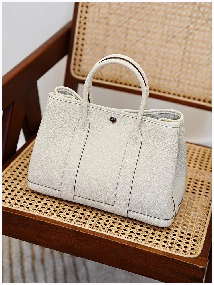 Alexel Calfskin Leather Tote Bag, Designer Bag, Italian Leather Party Bag, Classic Tote Bag, Bucket Bag, Must-have Leather Bag, Gift for Her