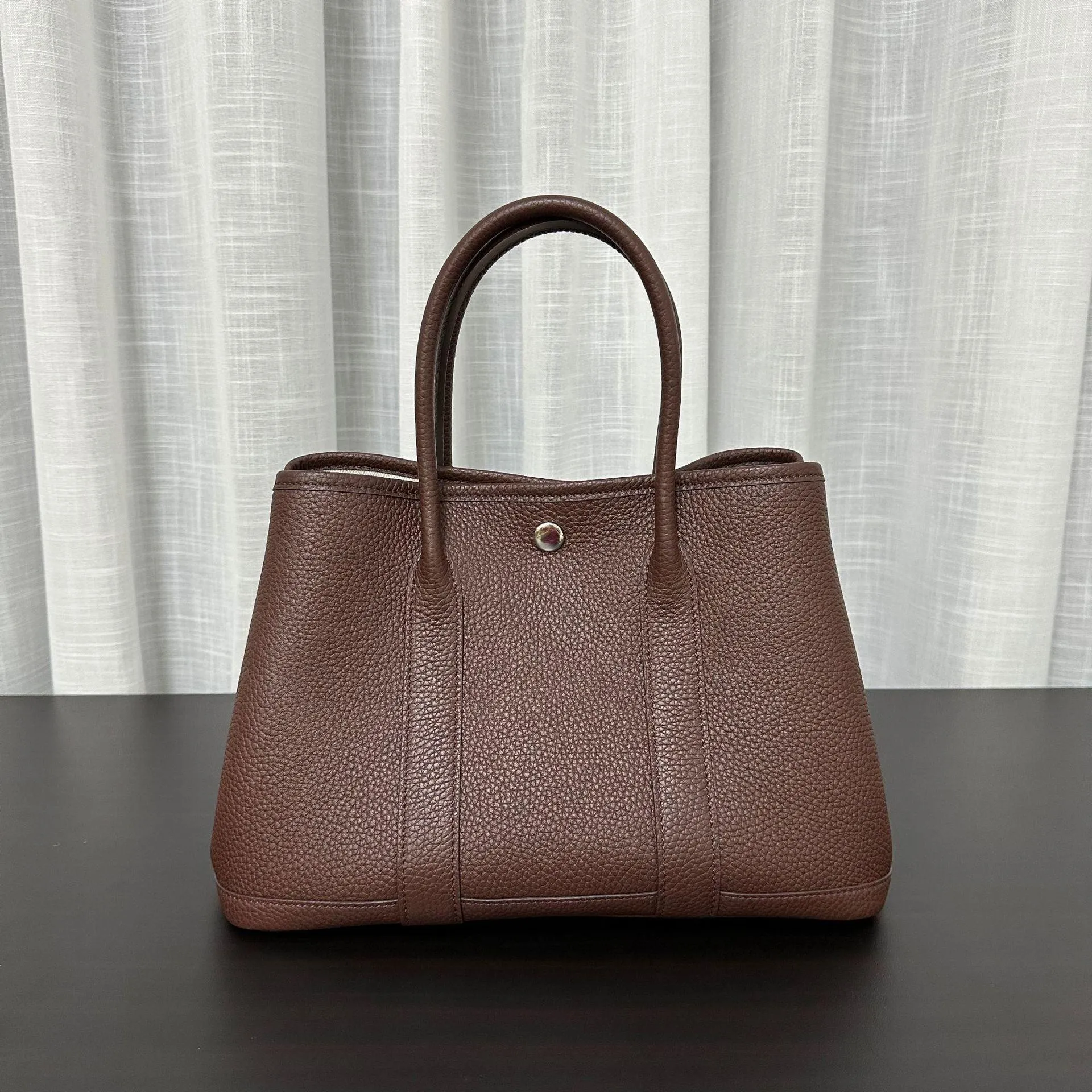 Alexel Calfskin Leather Tote Bag, Designer Bag, Italian Leather Party Bag, Classic Tote Bag, Bucket Bag, Must-have Leather Bag, Gift for Her
