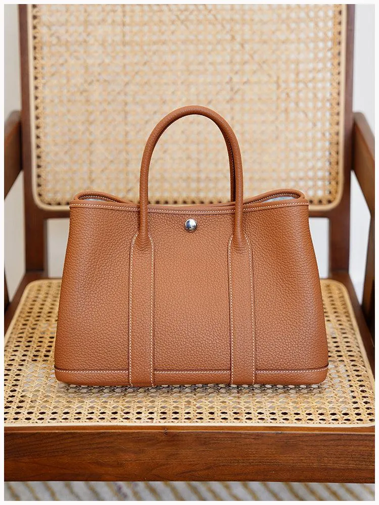 Alexel Calfskin Leather Tote Bag, Designer Bag, Italian Leather Party Bag, Classic Tote Bag, Bucket Bag, Must-have Leather Bag, Gift for Her