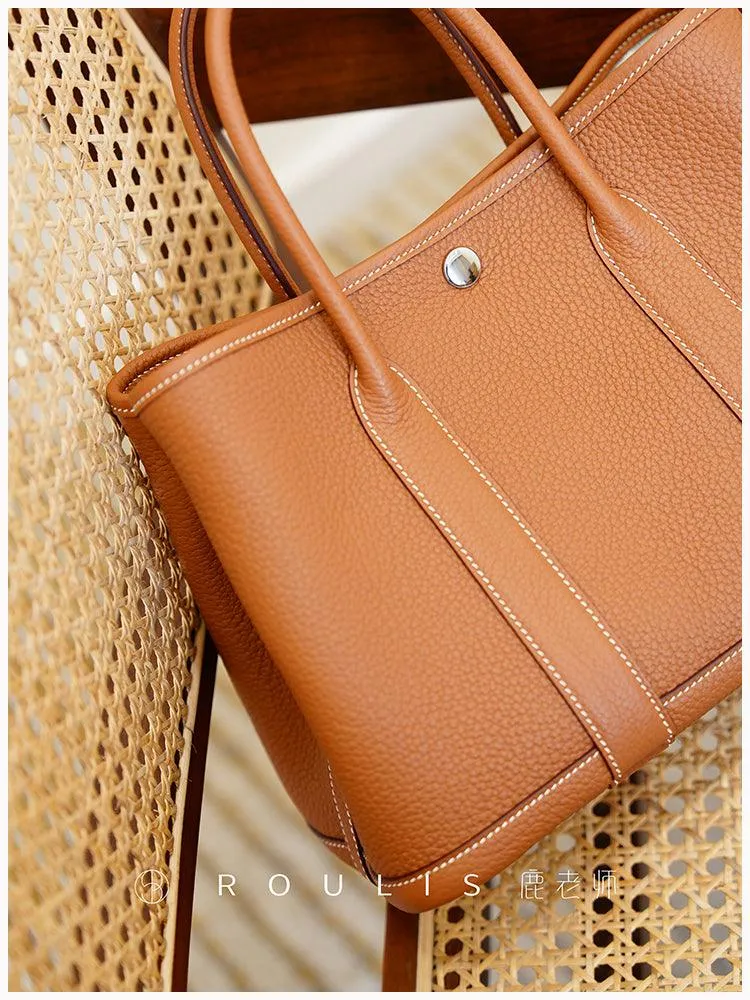 Alexel Calfskin Leather Tote Bag, Designer Bag, Italian Leather Party Bag, Classic Tote Bag, Bucket Bag, Must-have Leather Bag, Gift for Her