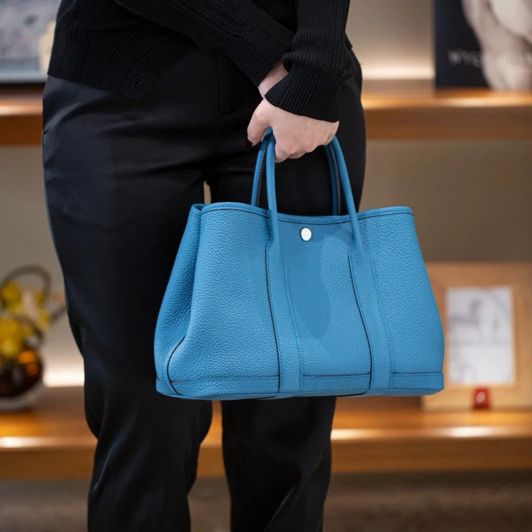 Alexel Calfskin Leather Tote Bag, Designer Bag, Italian Leather Party Bag, Classic Tote Bag, Bucket Bag, Must-have Leather Bag, Gift for Her