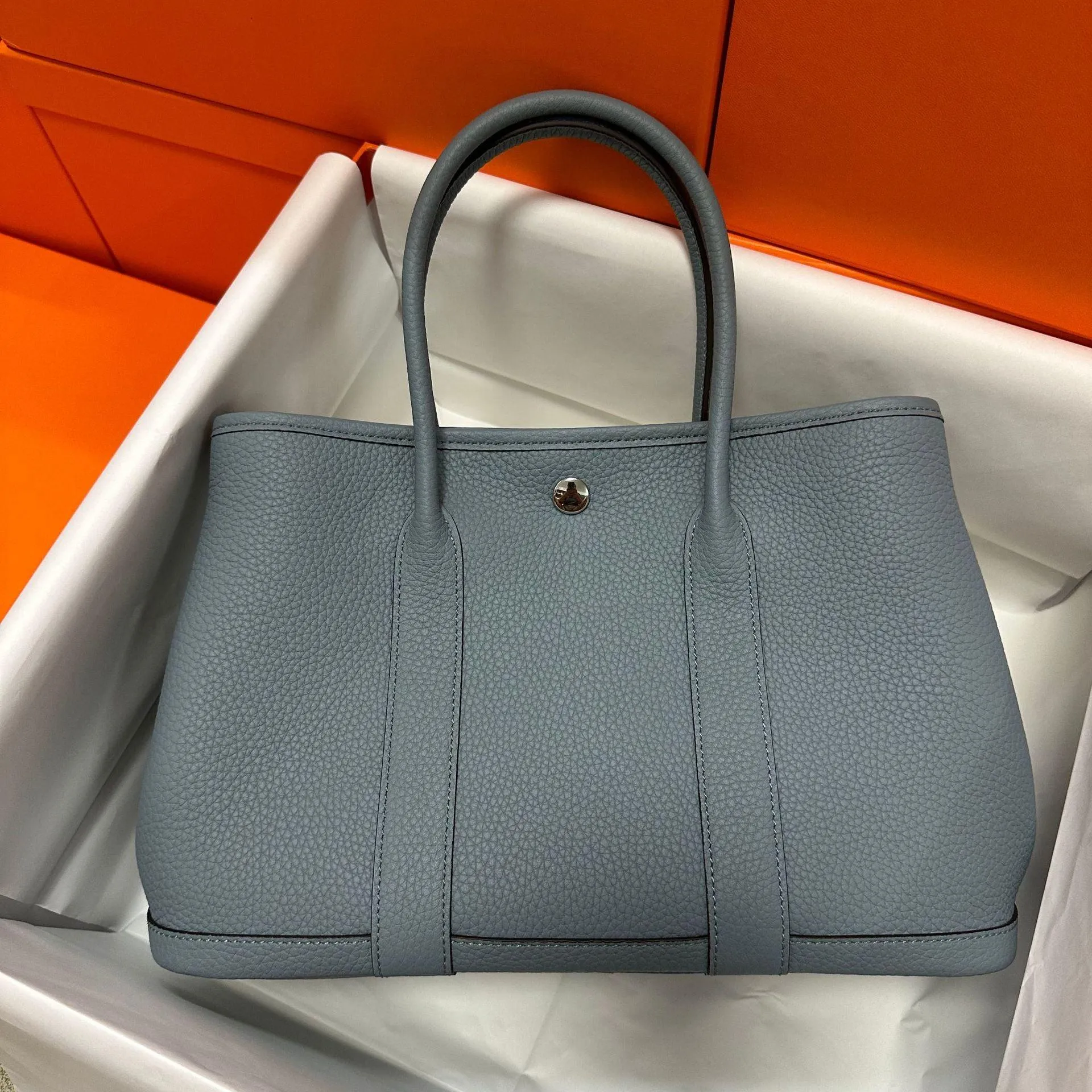 Alexel Calfskin Leather Tote Bag, Designer Bag, Italian Leather Party Bag, Classic Tote Bag, Bucket Bag, Must-have Leather Bag, Gift for Her