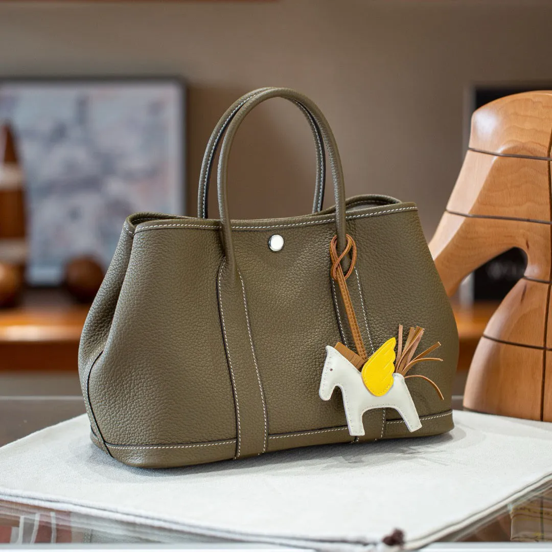 Alexel Calfskin Leather Tote Bag, Designer Bag, Italian Leather Party Bag, Classic Tote Bag, Bucket Bag, Must-have Leather Bag, Gift for Her