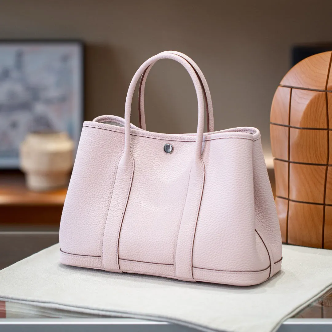 Alexel Calfskin Leather Tote Bag, Designer Bag, Italian Leather Party Bag, Classic Tote Bag, Bucket Bag, Must-have Leather Bag, Gift for Her