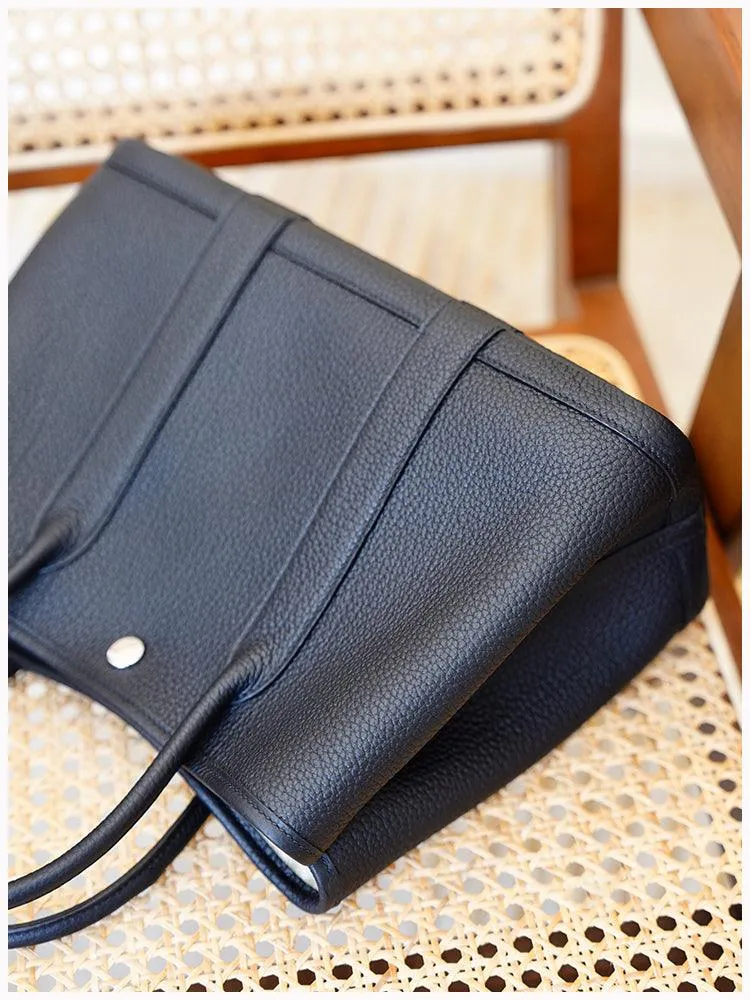 Alexel Calfskin Leather Tote Bag, Designer Bag, Italian Leather Party Bag, Classic Tote Bag, Bucket Bag, Must-have Leather Bag, Gift for Her