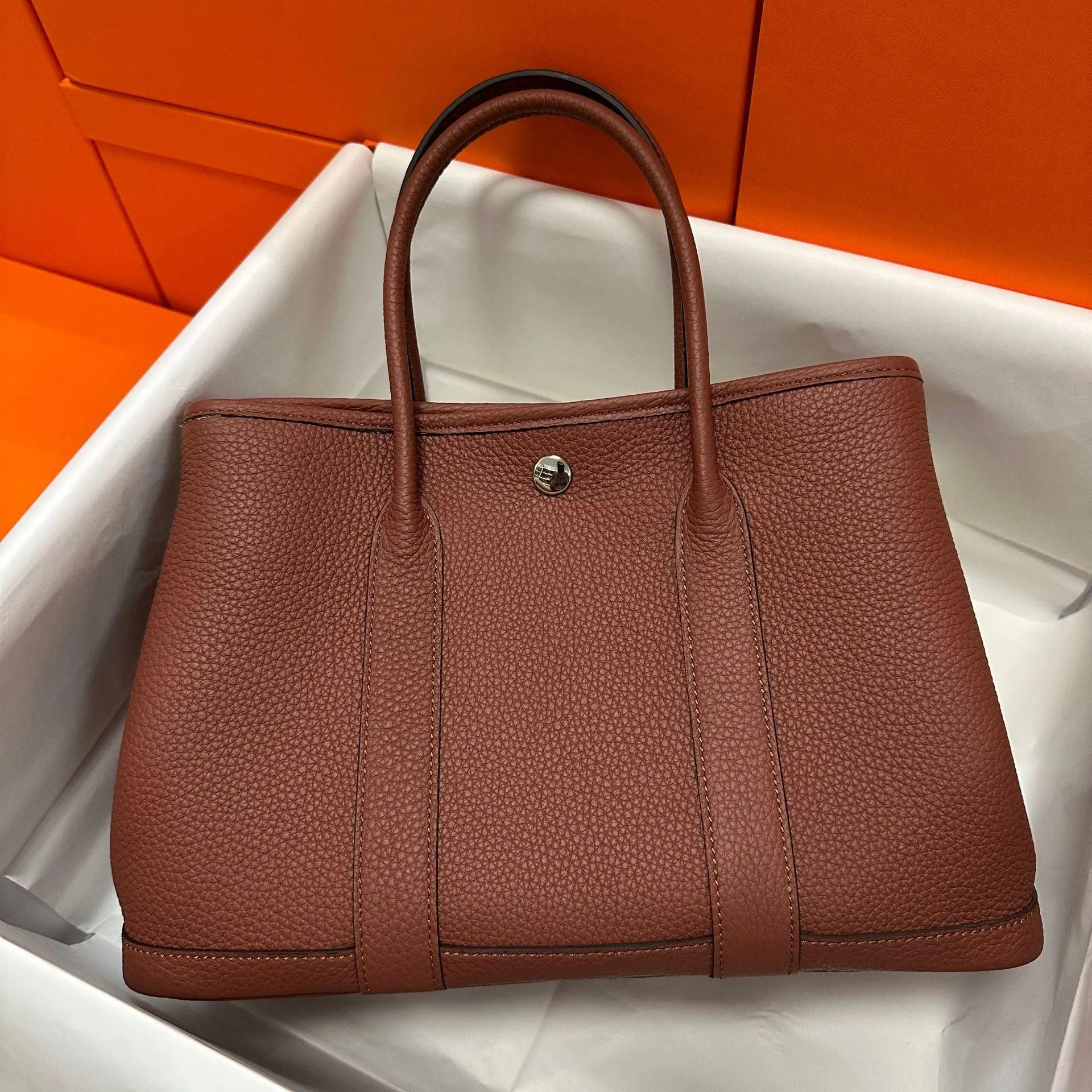 Alexel Calfskin Leather Tote Bag, Designer Bag, Italian Leather Party Bag, Classic Tote Bag, Bucket Bag, Must-have Leather Bag, Gift for Her