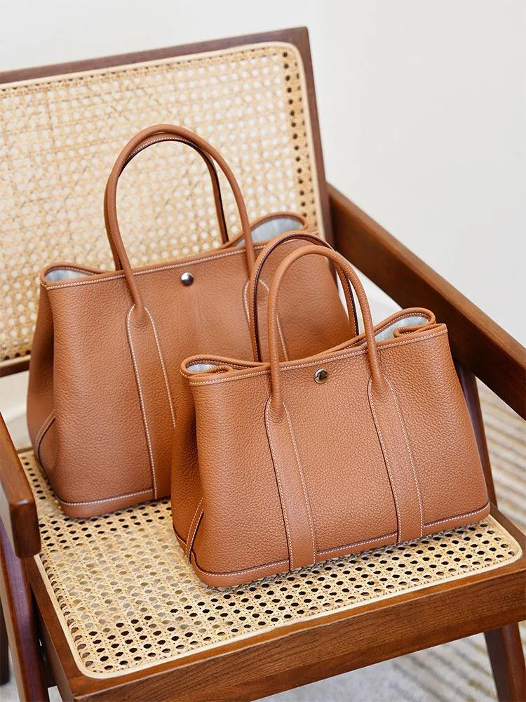 Alexel Calfskin Leather Tote Bag, Designer Bag, Italian Leather Party Bag, Classic Tote Bag, Bucket Bag, Must-have Leather Bag, Gift for Her
