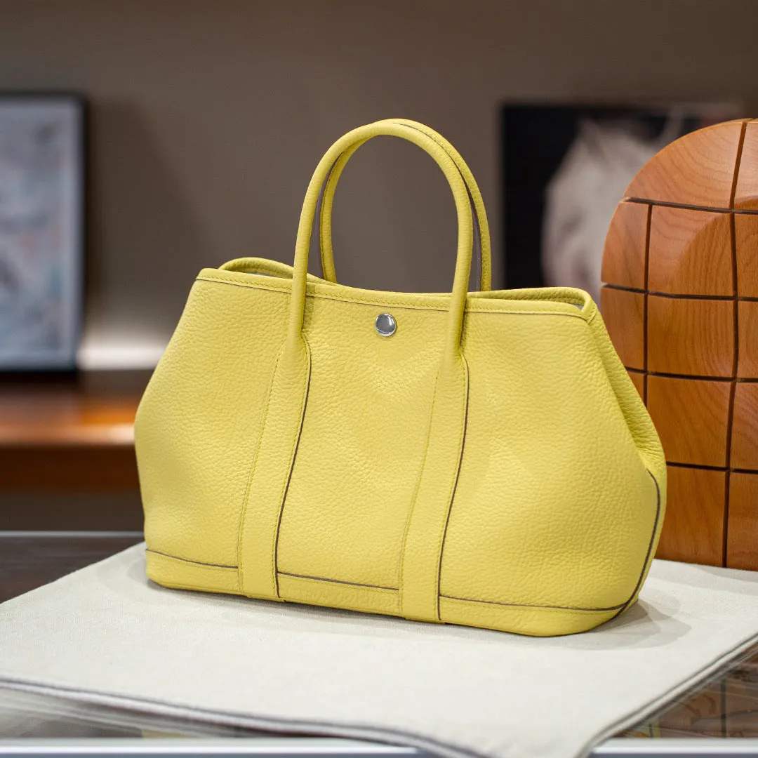 Alexel Calfskin Leather Tote Bag, Designer Bag, Italian Leather Party Bag, Classic Tote Bag, Bucket Bag, Must-have Leather Bag, Gift for Her