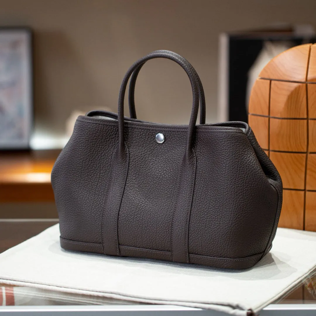 Alexel Calfskin Leather Tote Bag, Designer Bag, Italian Leather Party Bag, Classic Tote Bag, Bucket Bag, Must-have Leather Bag, Gift for Her