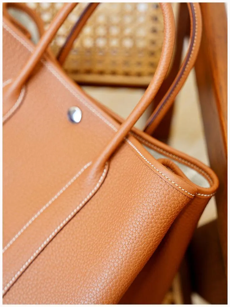 Alexel Calfskin Leather Tote Bag, Designer Bag, Italian Leather Party Bag, Classic Tote Bag, Bucket Bag, Must-have Leather Bag, Gift for Her