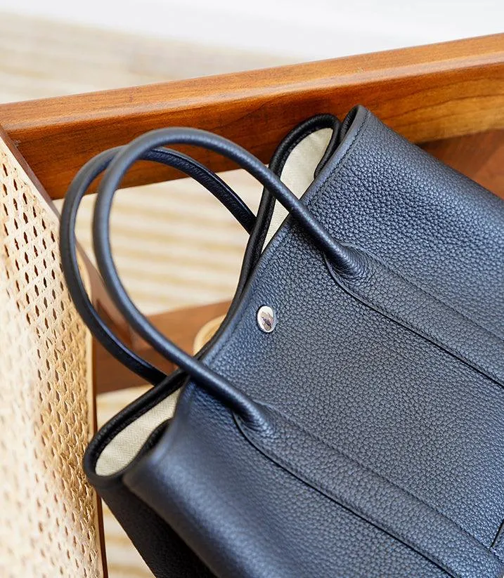 Alexel Calfskin Leather Tote Bag, Designer Bag, Italian Leather Party Bag, Classic Tote Bag, Bucket Bag, Must-have Leather Bag, Gift for Her