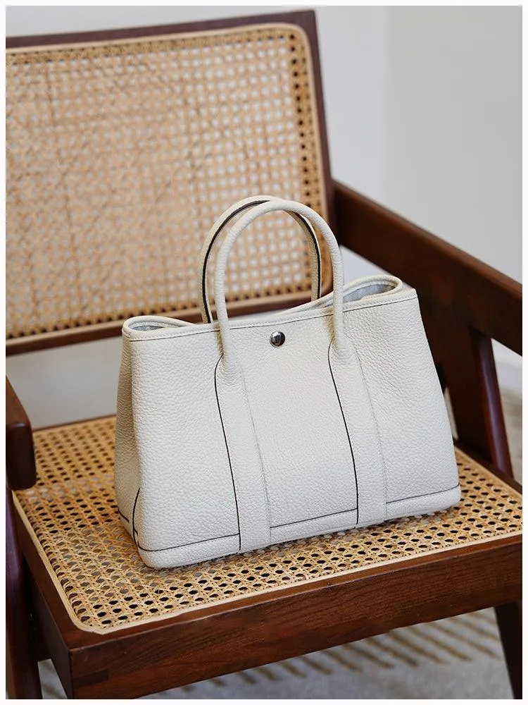 Alexel Calfskin Leather Tote Bag, Designer Bag, Italian Leather Party Bag, Classic Tote Bag, Bucket Bag, Must-have Leather Bag, Gift for Her