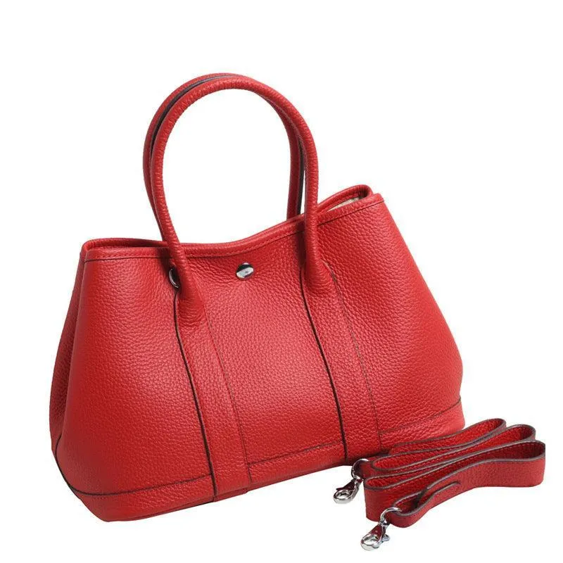 Alexel Pebbled Leather Shoulder Bag With Shoulder Strap, Designer Bag, Italian Leather Party Bag, Classic Tote Bag, Bucket Bag, Must-have Leather Bag, Gift for Her