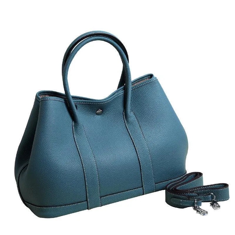 Alexel Pebbled Leather Shoulder Bag With Shoulder Strap, Designer Bag, Italian Leather Party Bag, Classic Tote Bag, Bucket Bag, Must-have Leather Bag, Gift for Her