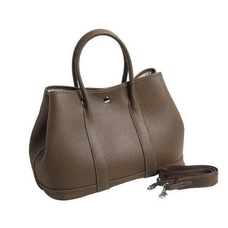 Alexel Pebbled Leather Shoulder Bag With Shoulder Strap, Designer Bag, Italian Leather Party Bag, Classic Tote Bag, Bucket Bag, Must-have Leather Bag, Gift for Her