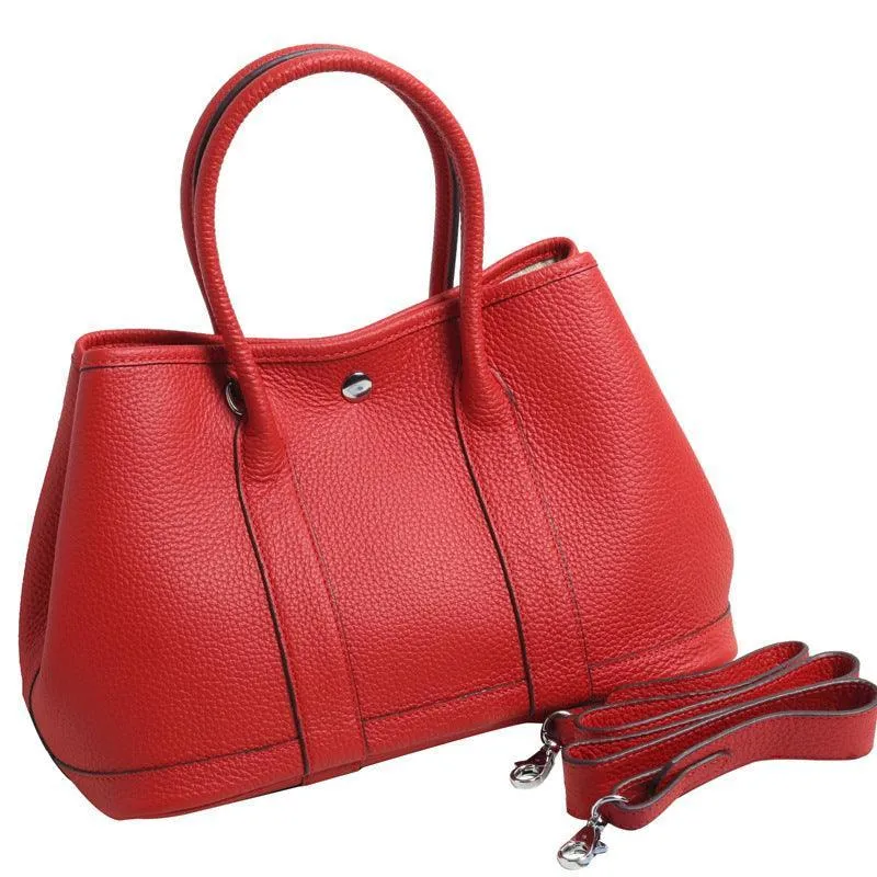 Alexel Pebbled Leather Shoulder Bag With Shoulder Strap, Designer Bag, Italian Leather Party Bag, Classic Tote Bag, Bucket Bag, Must-have Leather Bag, Gift for Her