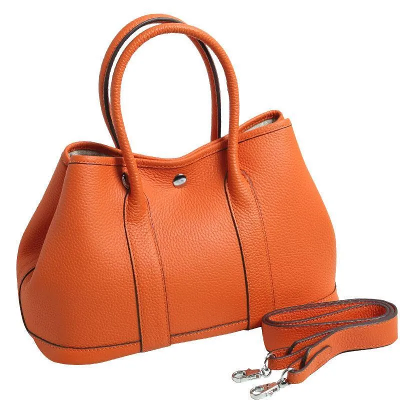 Alexel Pebbled Leather Shoulder Bag With Shoulder Strap, Designer Bag, Italian Leather Party Bag, Classic Tote Bag, Bucket Bag, Must-have Leather Bag, Gift for Her
