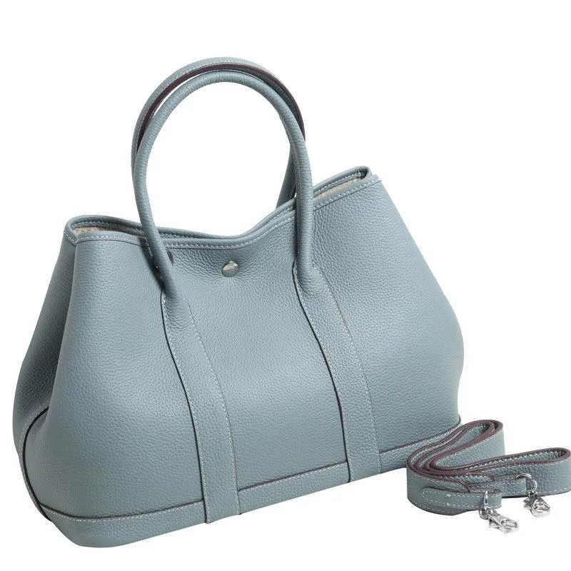 Alexel Pebbled Leather Shoulder Bag With Shoulder Strap, Designer Bag, Italian Leather Party Bag, Classic Tote Bag, Bucket Bag, Must-have Leather Bag, Gift for Her