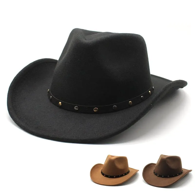 Allison Classic Cowboy Hat stylish boater hat with ribbon on model