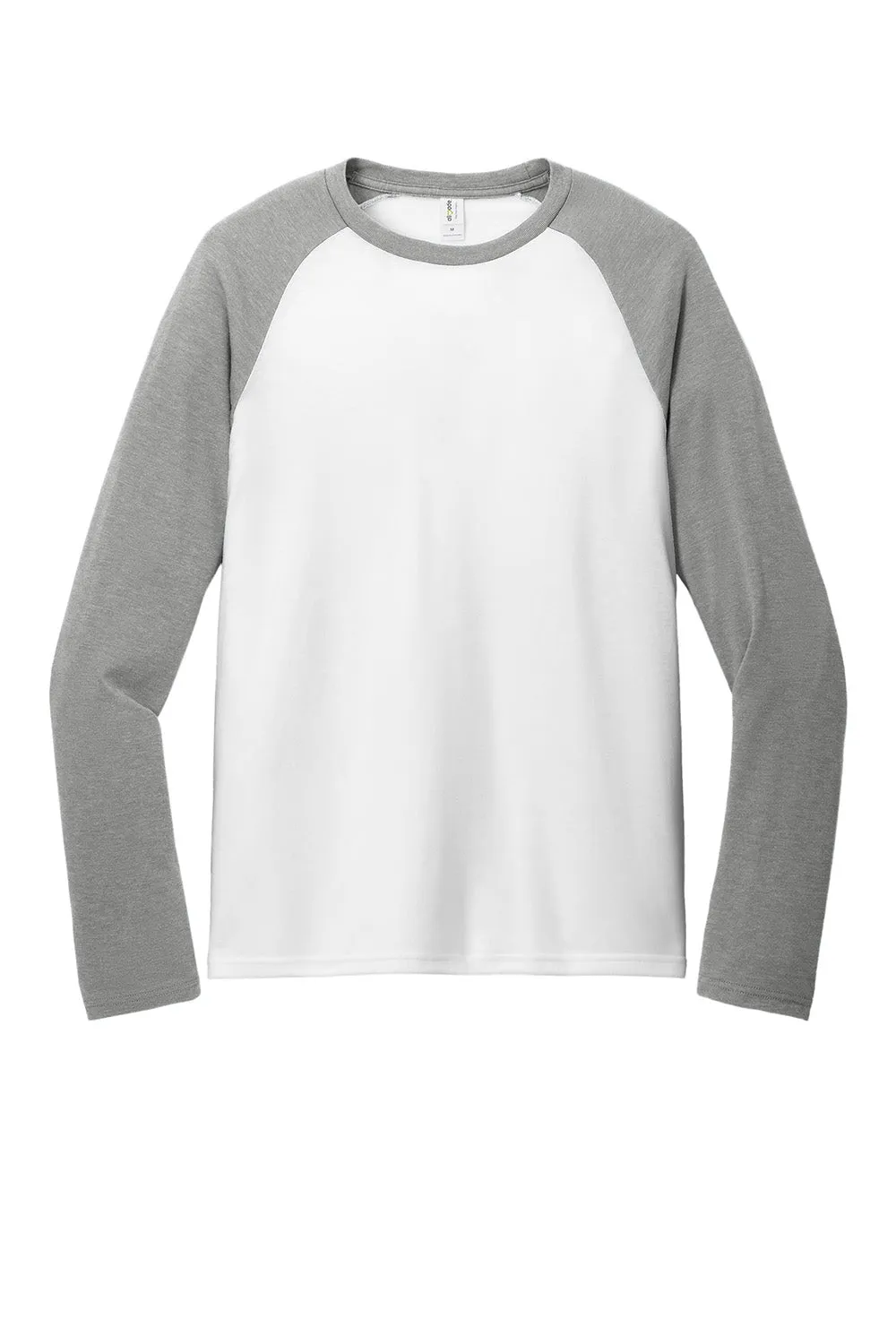 T-shirt à manches longues Allmade pour homme avec motifs en couleur - Blanc brillant/Gris aluminium
