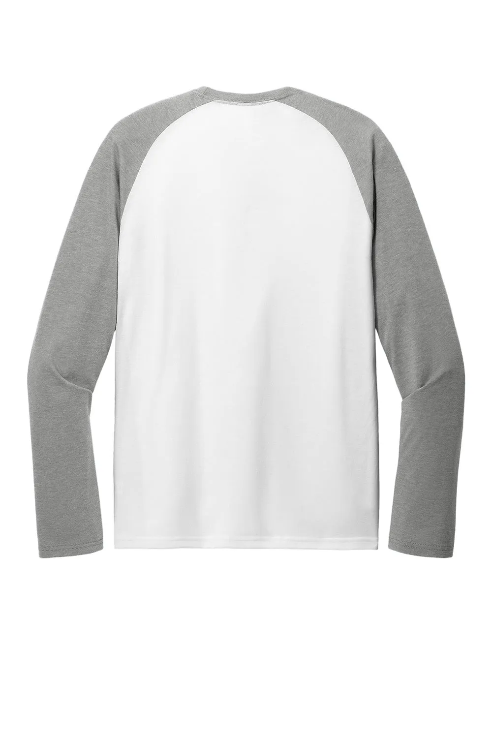 T-shirt à manches longues Allmade pour homme avec motifs en couleur - Blanc brillant/Gris aluminium
