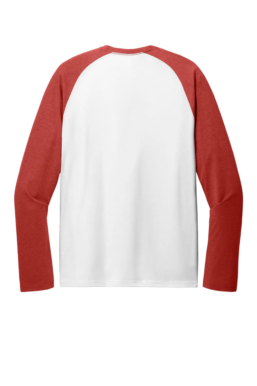 T-shirt à manches longues Allmade pour homme avec motifs colorés - Blanc brillant/Rouge vif