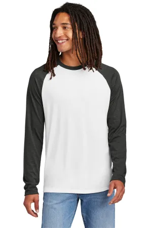 T-shirt à manches longues pour homme Allmade à motifs colorés - Blanc brillant/Noir spatial
