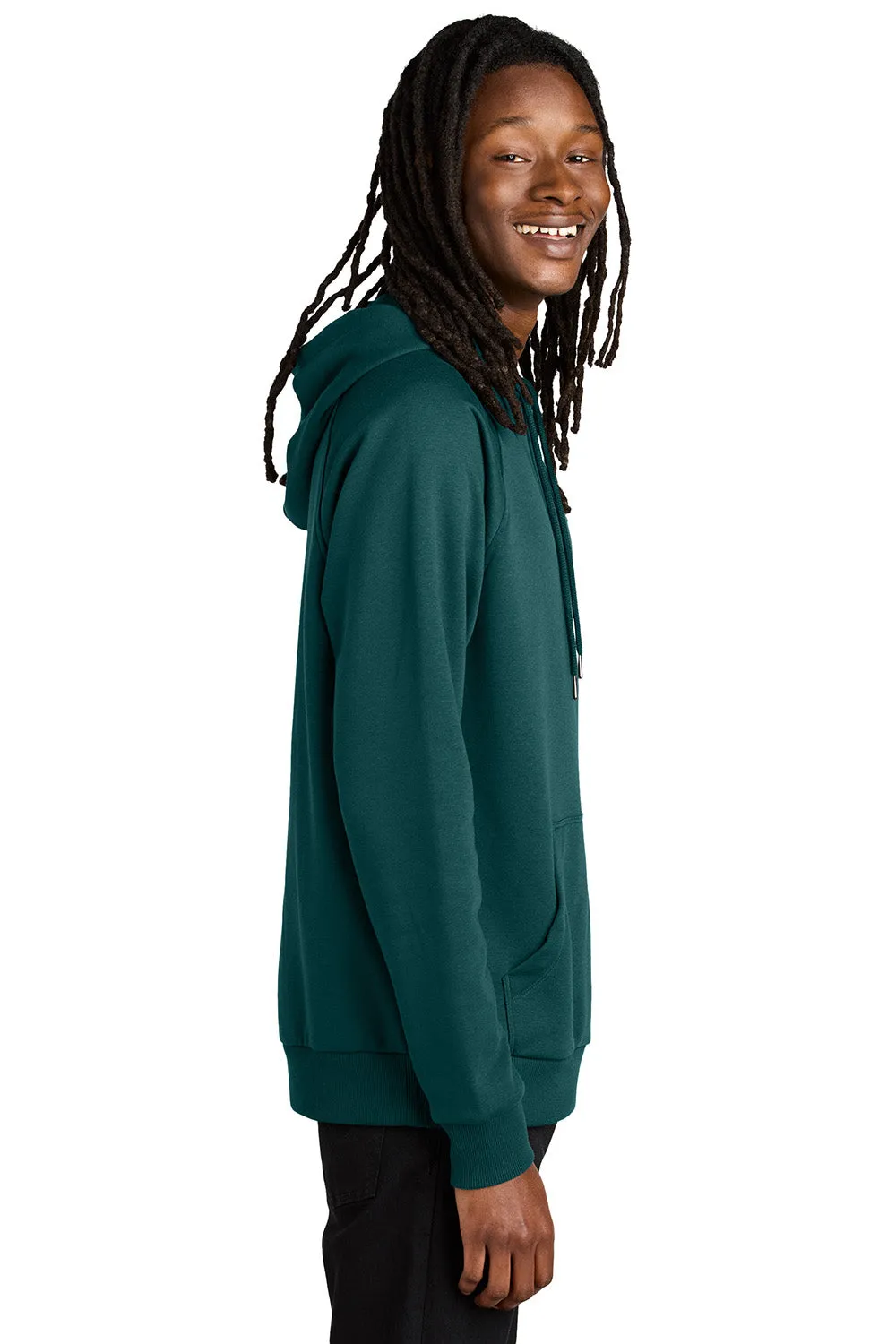 Allmade Sweat-shirt à capuche en polaire CVC pour homme avec poche kangourou - Vert foncé