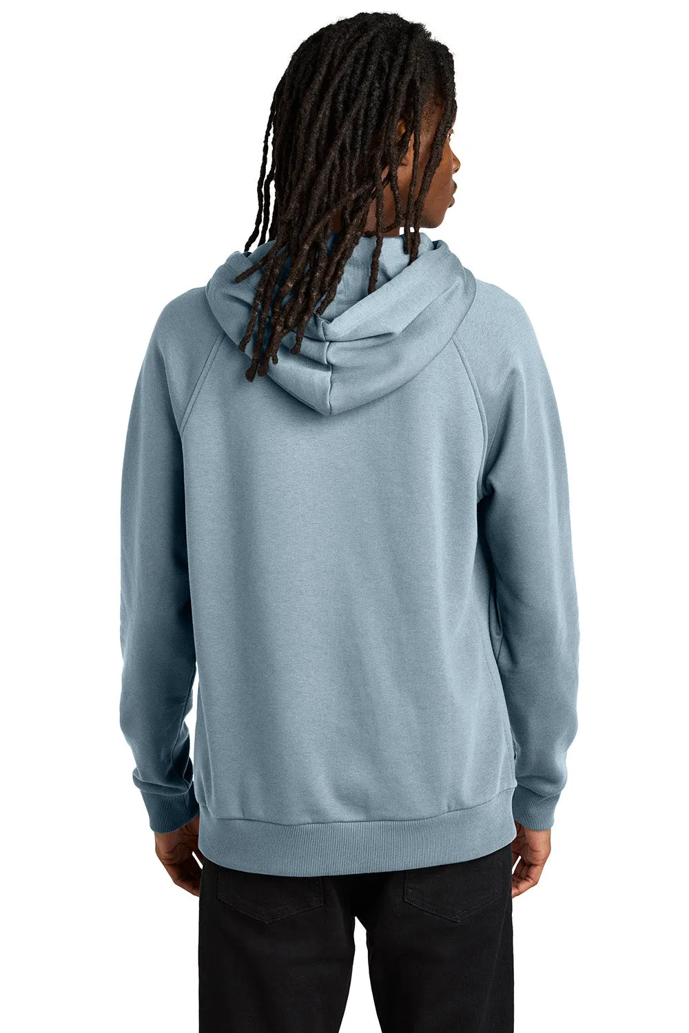 Allmade Sweat-shirt à capuche en polaire CVC pour hommes avec poche kangourou - Bleu 
